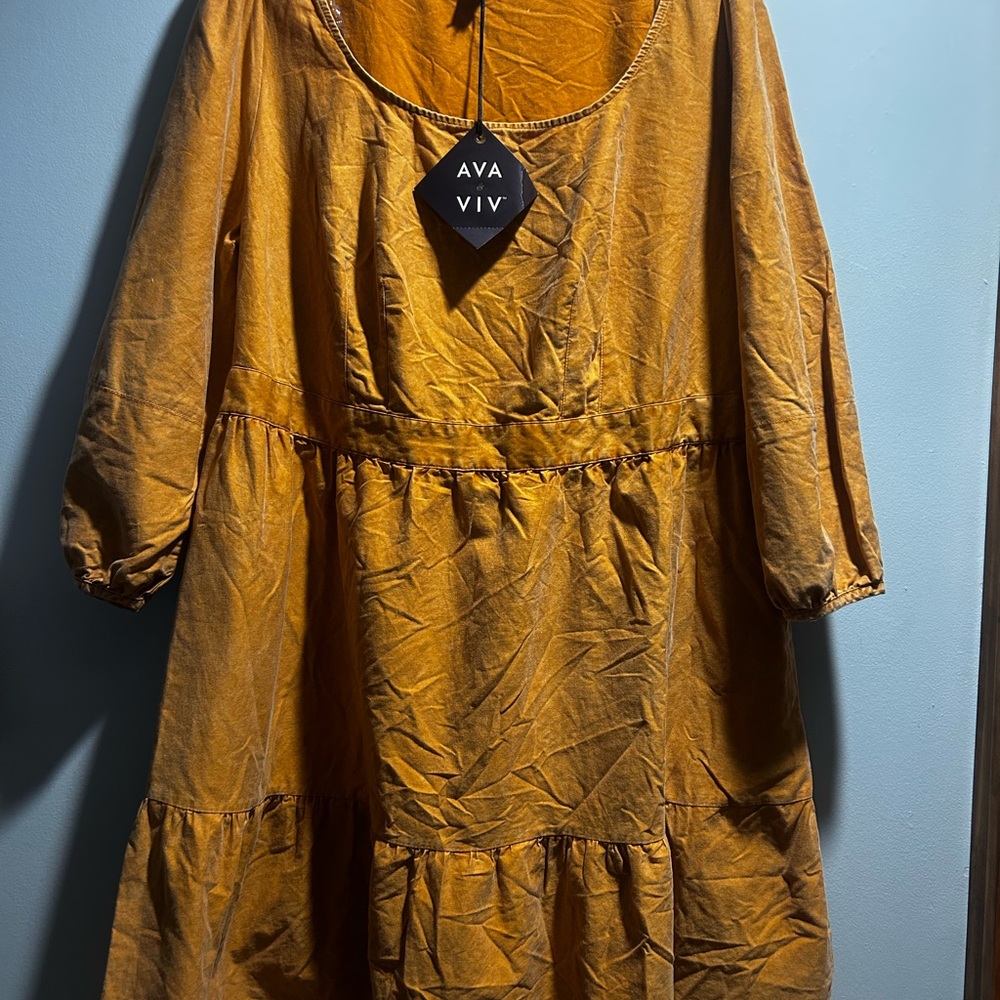 Ava & Viv Ochre dress